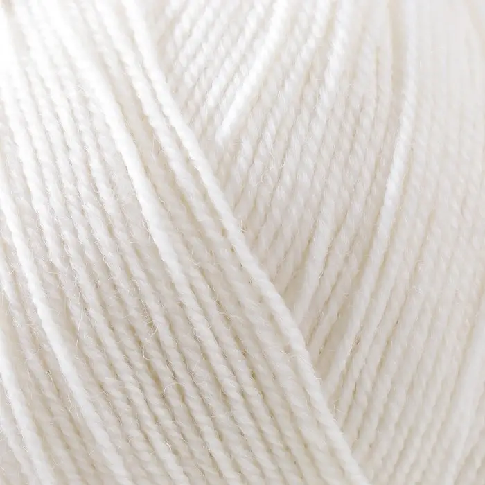 Пряжа для вязания спицами, крючком &laquo;Пехорский текстиль. Австралийский меринос&raquo;, 95% мериносовая шерсть, 5% акрил объёмный 400 м/100 г, (01 белый)