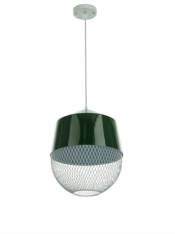 Светильник Lisa 1х40Вт Е27 тёмно-оливковый  26х26х32см