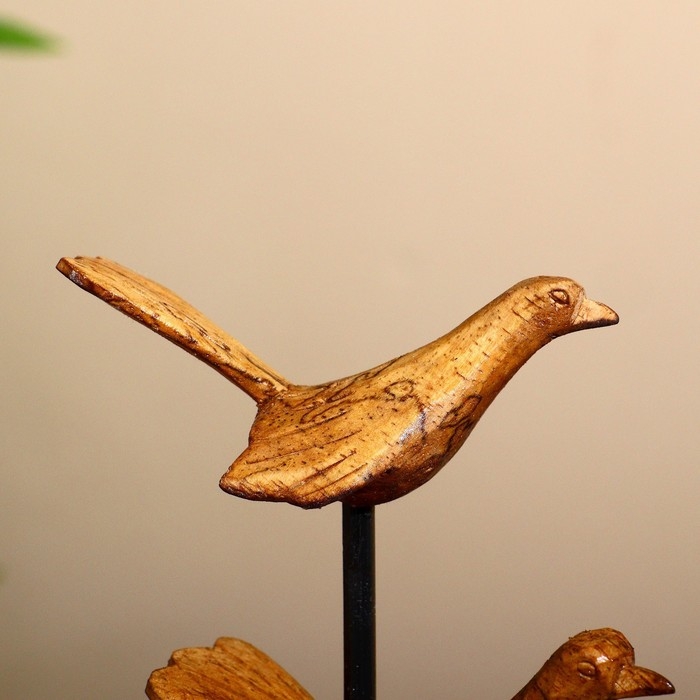 Сувенир "Птички" на подставке, албезия 20х5х35 см
