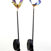 Штекер с подсветкой "Бабочка Адриа" синяя, 12х70см