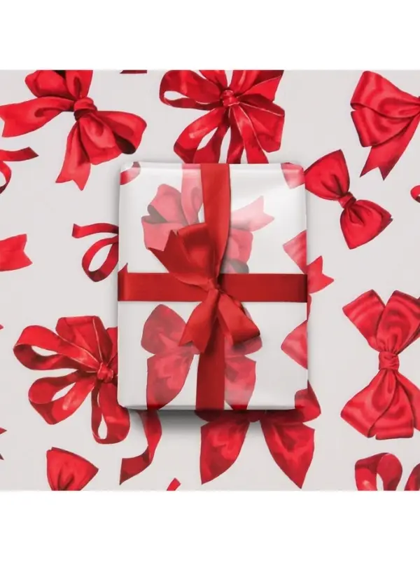 Бумага упаковочная глянцевая &laquo;Банты&raquo;, 50 х 70 см