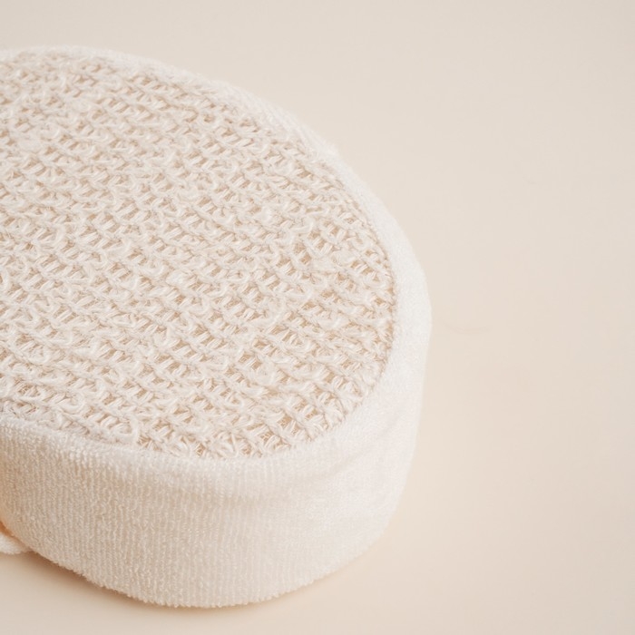 Мочалка - губка массажная SL Home &laquo;Ортика&raquo;, крапива, 15&times;10&times;5 см, цвет бежевый