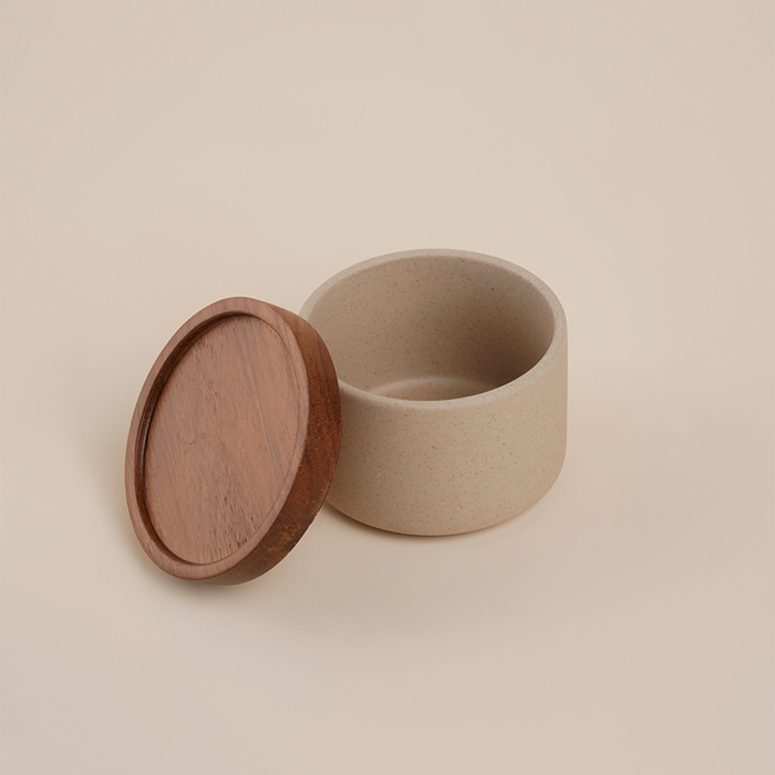 Банка для хранения сыпучих продуктов SL Home &laquo;Стун форест&raquo;, 220 мл, 8,7&times;5,7 см, керамическая, цвет белый