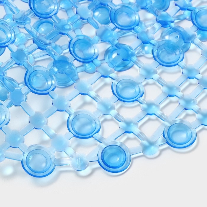 Коврик противоскользящий в ванну на присосках Доляна &laquo;Капли воды&raquo;, 36&times;65 см, цвет МИКС