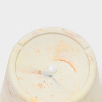 Кашпо круглое "SandStorm" d14х13 см, цвет оранжевый