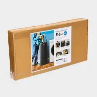 Плетёная корзина для белья с крышкой "Лён" 100л 43&times;32&times;80см, цвет графит