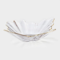 Тарелка стеклянная сервировочная &laquo;Рени&raquo;, 24&times;22&times;6 см, цвет прозрачный