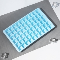 Форма для льда Доляна, 29&times;17,5&times;2,5 см, 60 ячеек, цвет МИКС