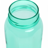 Бутылка для воды спортивная прозрачная, 450 мл, 20 х 8 см, бирюзовая
