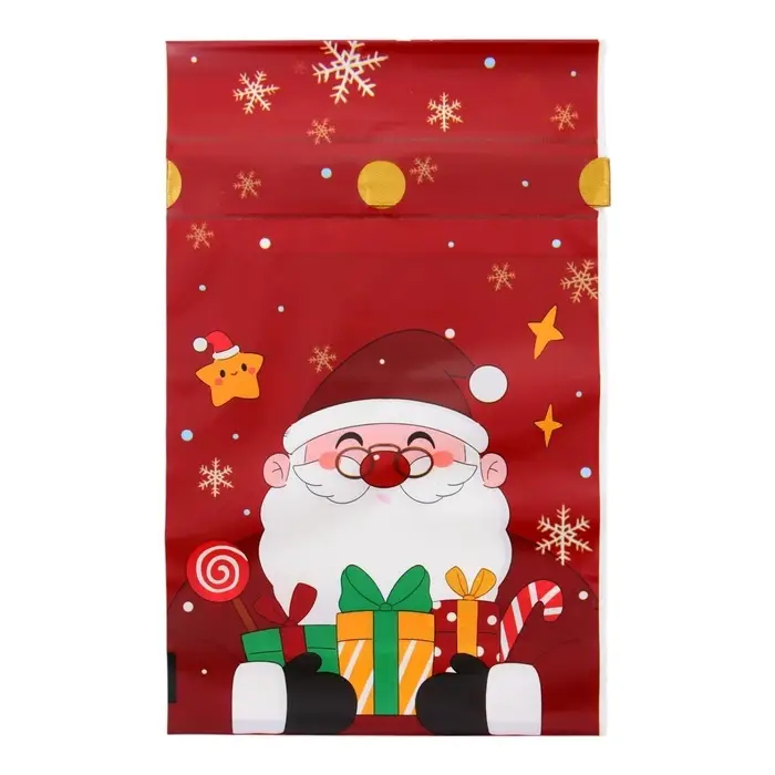 Пакет полиэтиленовый подарочный, с завязками "Подарки" МИКС, 15х23 см