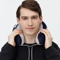 Дорожная подушка-массажер inRelax, синяя