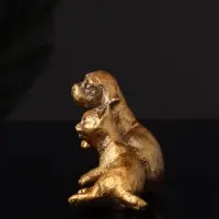 Набор статуэток "Гости, кошка и собака" 7 см, бронза