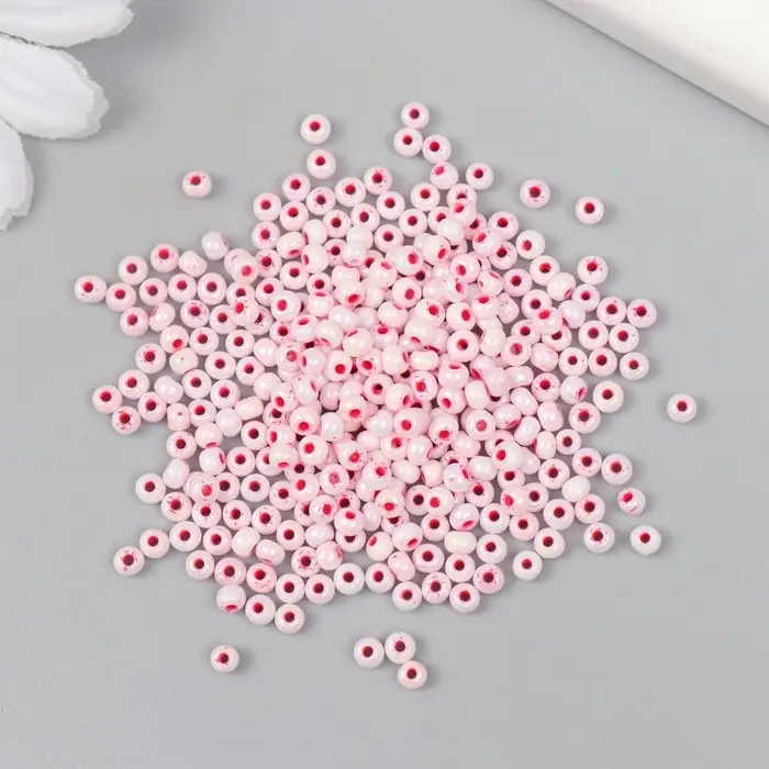 Бисер стекло 8/0 "Цветная серединка. Красная фасоль" 10 гр