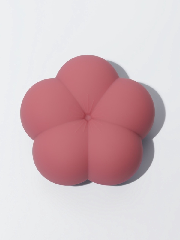 Расчёска массажная &laquo;Цветок&raquo;, 8.5&times;4 см, розовая