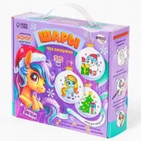 Набор для творчества &laquo;Елочные шары под раскраску &raquo;Новогодний сюрприз&laquo;, набор 6 шт. + краски