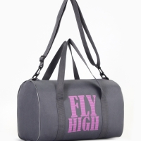 Сумка спортивная женская, TEXTURA, маленький размер, цвет серый