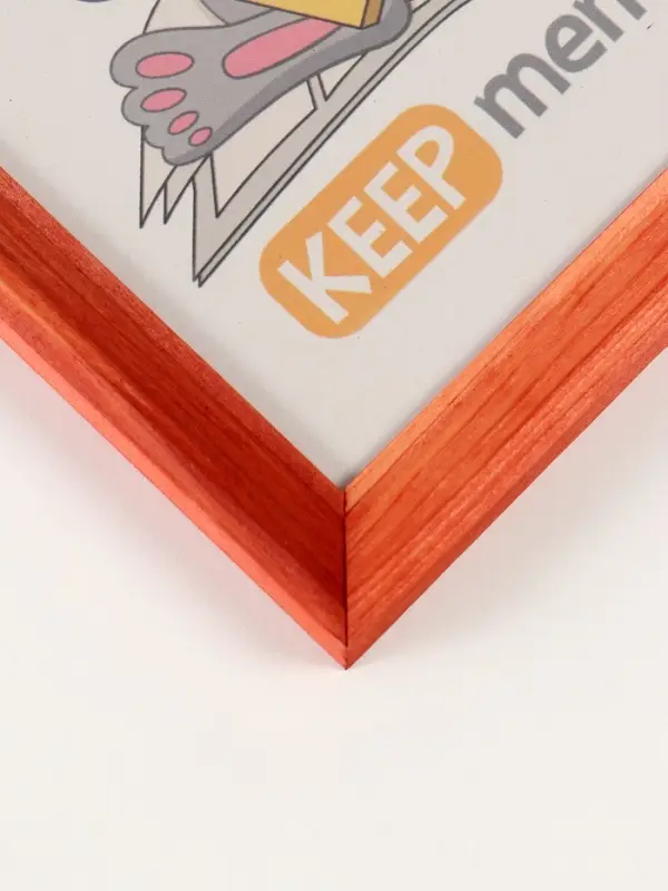 Фоторамка дерево 15х21 см, махагон №2  (пластиковый экран)