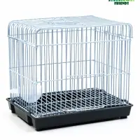 Клетка усиленная для джунгарских хомяков 21 х 16 х19 см, серая