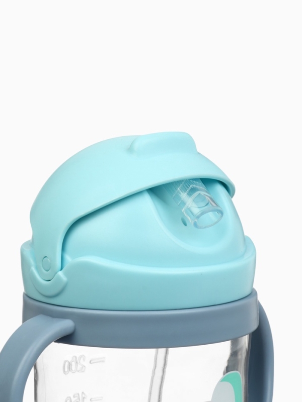 Mum&Baby, Поильник- непроливайка с трубочкой, туканчик, голубой SL-07275A