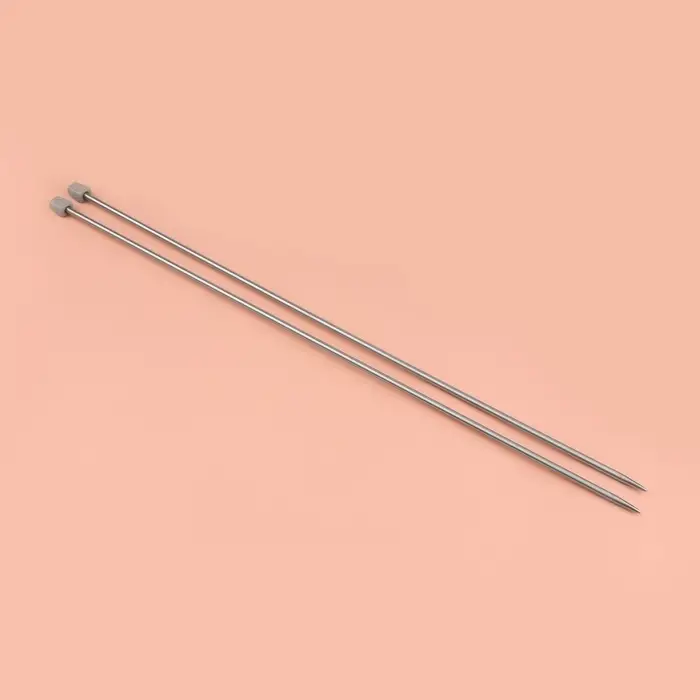 Спицы для вязания, прямые, d=3.5 мм, 35 см, 2 шт.