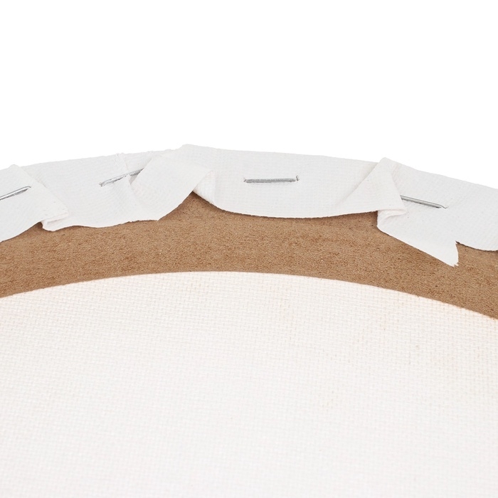 Холст на подрамнике круглый d-30 см, хлопок 100%, грунт акриловый, 1,5*30 см, мелкозернистый, 280г/м&sup2;