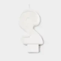 Свеча цифра для торта &laquo;2&raquo;, 3,7 х 7,2 см