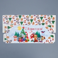 Подарочная коробка - конфета новогодняя складная &laquo;Новый год&raquo;, 14 х 22 х 8 см, Новый год