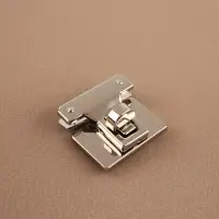 Застёжка для сумки, 3.3&times;3.3 см, цвет серебряный