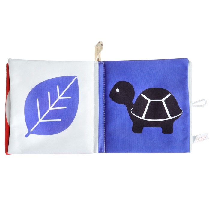 Книжка - шуршалка Крошка Я &laquo;Зверята&raquo; развивающая по методике Г. Домана, 12х12 см.