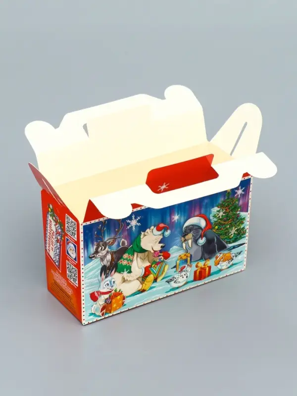 Подарочная новогодняя коробка &laquo;Сияние праздника&raquo; , подарочек малый 17.5&times;7&times;10.5 см