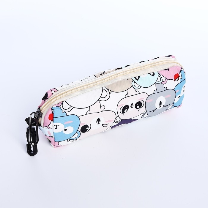 Рюкзак школьный из текстиля на молнии, 3 кармана, пенал, цвет разноцветный