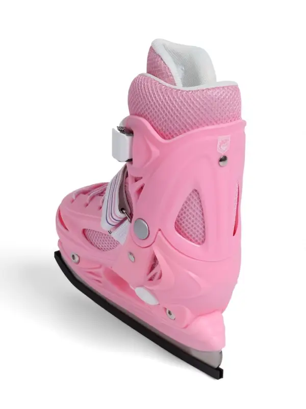 Коньки детские раздвижные BlackAqua, р. 30-33, для фитнеса, розовые