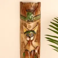 Интерьерный сувенир маска "Кошка" 50х12х5 см