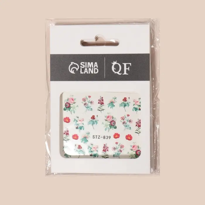 Слайдеры для ногтей &laquo;Flowers&raquo;, разноцветные