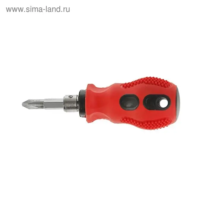 Отвертка комбинированная ЛОМ, 2 в 1, двухкомпонентная рукоятка, PH2/SL6 х 38 мм