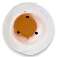 Набор горшков цветочный поддоном 4 шт 0,6 / 1,4 / 2,5 / 5 л керамика белый Галандия