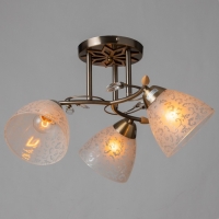 Люстра "Фриони" 3 лампы 40Вт Е27 бронза 45х45х26