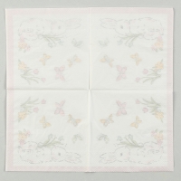 Салфетки бумажные &laquo;Кролик с бабочками&raquo;, 25&times;25 см, набор 20 шт.