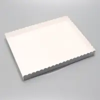 Коробка для печенья, серебряная, 23.5&times;30&times;3 см