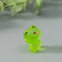 Сувенир эпоксидная смола флюоресцентный "Лягушата" набор 6 шт 3,2х2,5х2 см