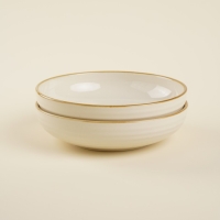 Набор тарелок глубоких фарфоровых SL Home &laquo;Леггеро&raquo;, 18,5&times;5 см, цвет бежевый