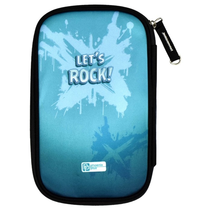 Пенал-футляр мягкий 125 х 210 х 25 мм, текстильный, Феникс "Рок-гитара"