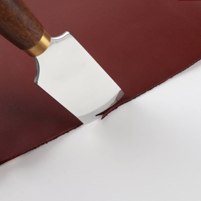 Шорный нож для работы с кожей Premium, скошенный, 18 &times; 3,5 см