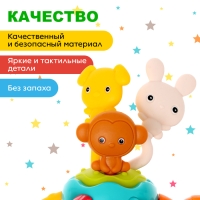 Развивающая игрушка &laquo;Весёлые зверята&raquo;, с тактильными резиночками