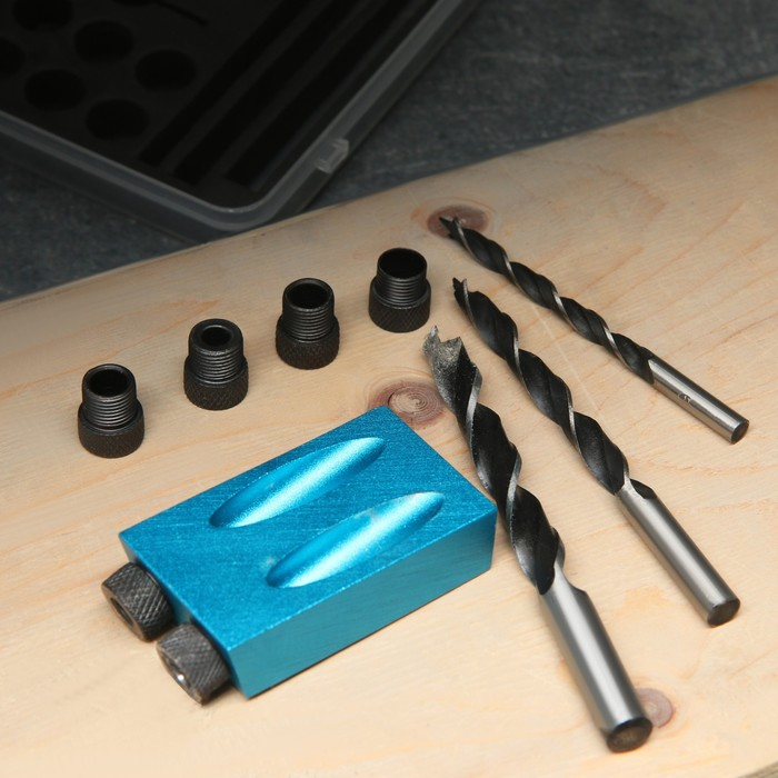 Набор для засверливания под углом 15&deg; ТУНДРА, по дереву, 6-8-10 мм