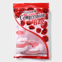 Вакуумный пакет для хранения вещей &laquo;Роза&raquo;, 70&times;100 см, ароматизированный, прозрачный