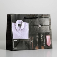 Пакет подарочный ламинированный, упаковка, &laquo;Стиль&raquo;, MS 23 х 18 х 8 см