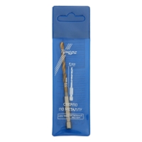 Сверло по металлу ТУНДРА, HSS-Tin, шестигранный хвостовик, 4 х 59 мм