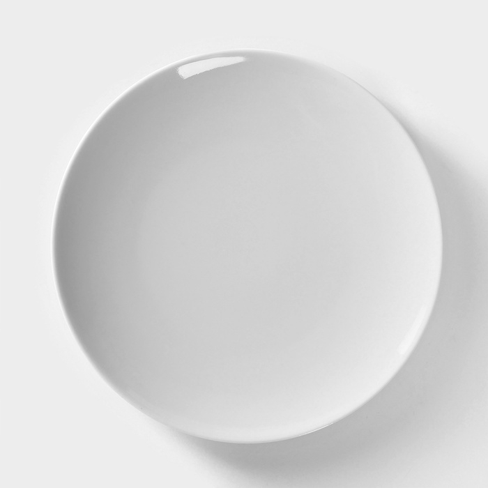 Тарелка фарфоровая &laquo;Универсал&raquo;, d=20 см, белая