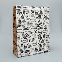 Набор пакетов подарочных ламинированных, двухсторонние, упаковка, &laquo;Мужчины с Марса&raquo; 12 х 15 х 5.5 см ‒ 40 х 31 х 11.5 см